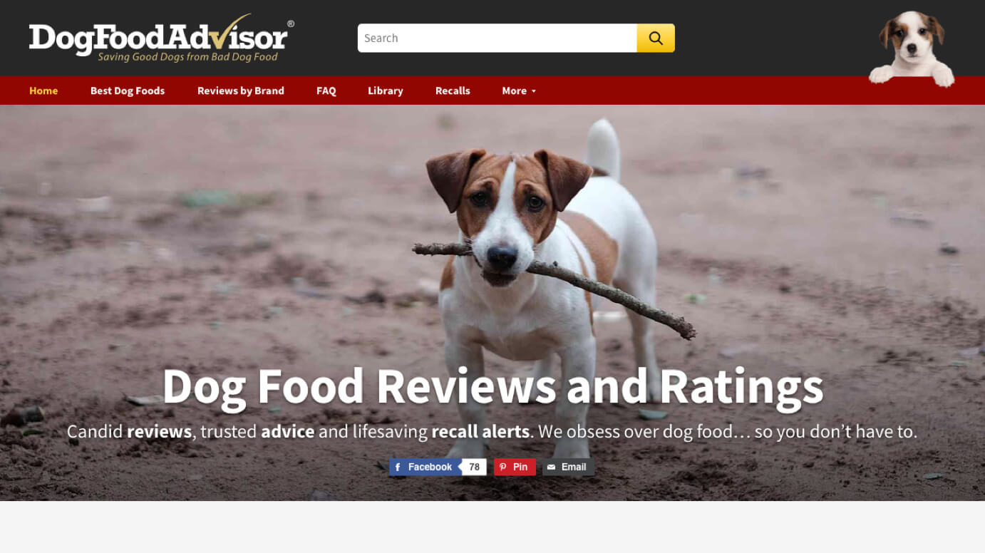 Food advisor dog clearance food